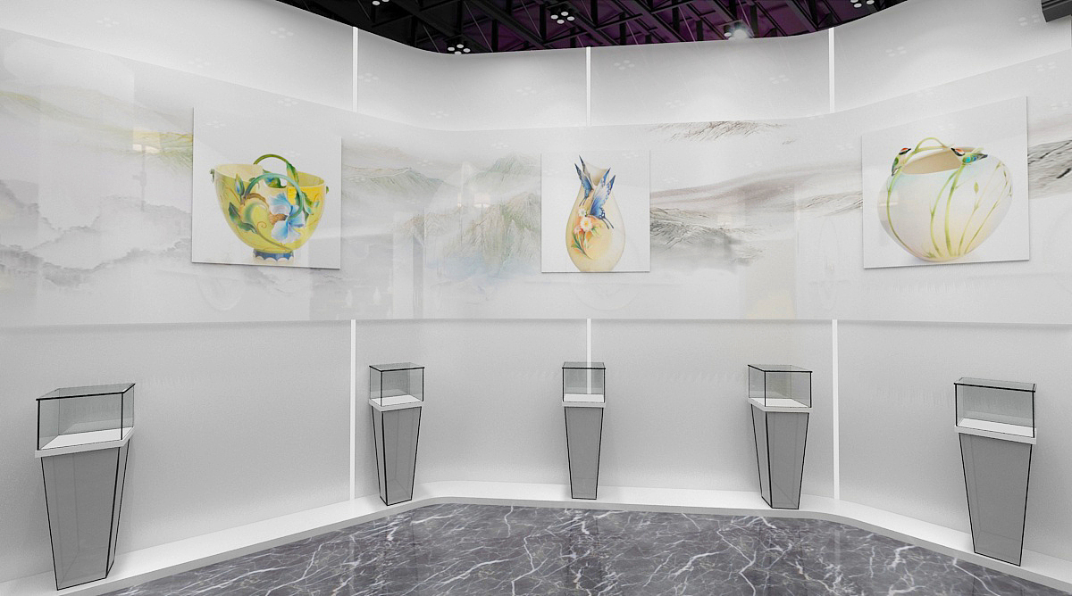 瓷器展厅效果图设计