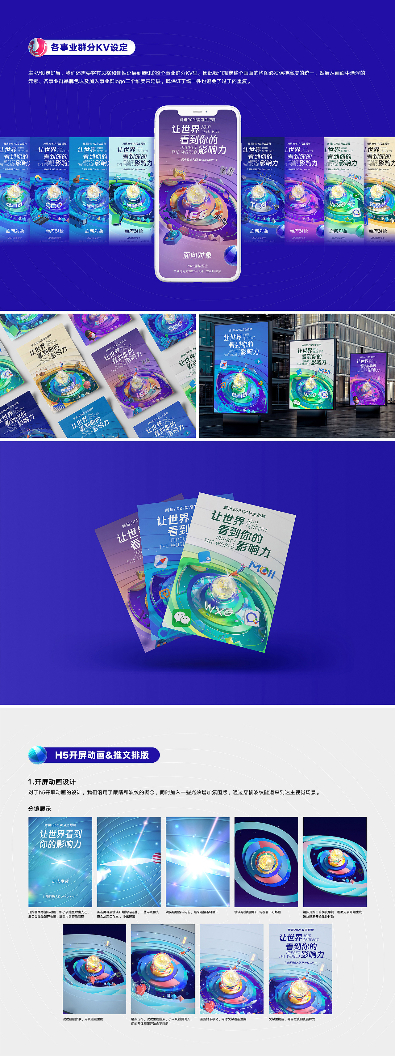 腾讯2021实习招聘主视觉&H5设计（图ZMjU2NjgyNTgw） - 品牌 - 站酷设计师五感觉醒设计5SD原创素材 - 站酷ZCOOL