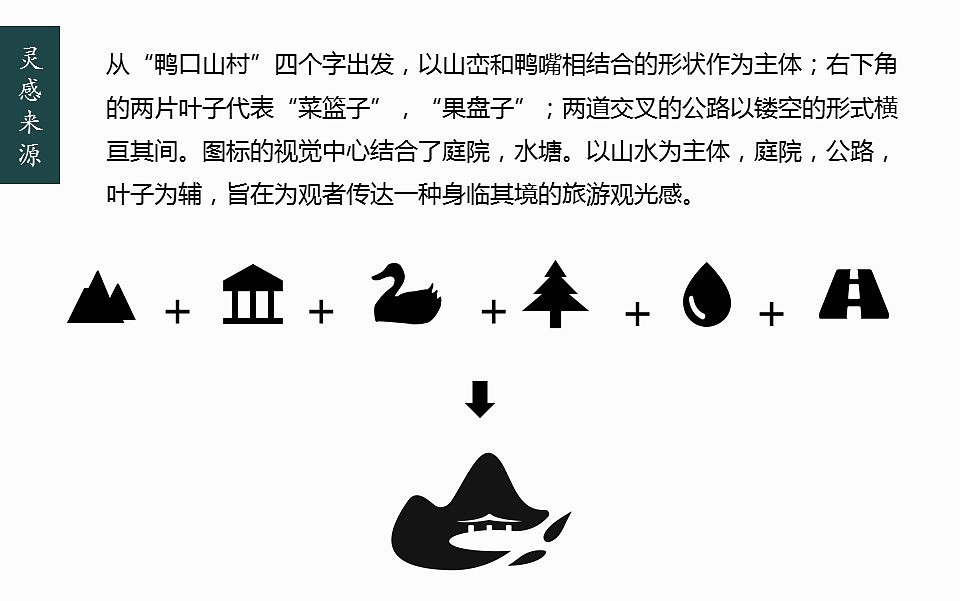 鸭口山村logo提案