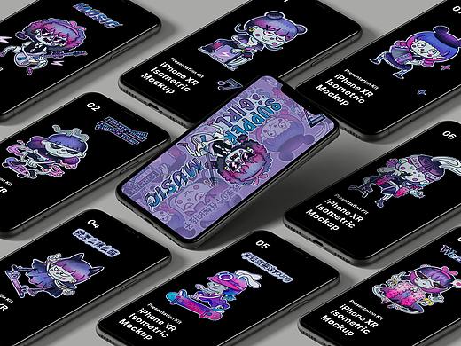 2020韩小兔IP形象及贴纸设计