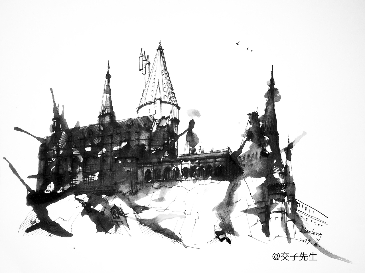 回顾2019，你还在用纸绘画吗~（图ZMTkyMjYyNDgw） - 建筑设计 - 站酷设计师交子先生原创素材 - 站酷ZCOOL