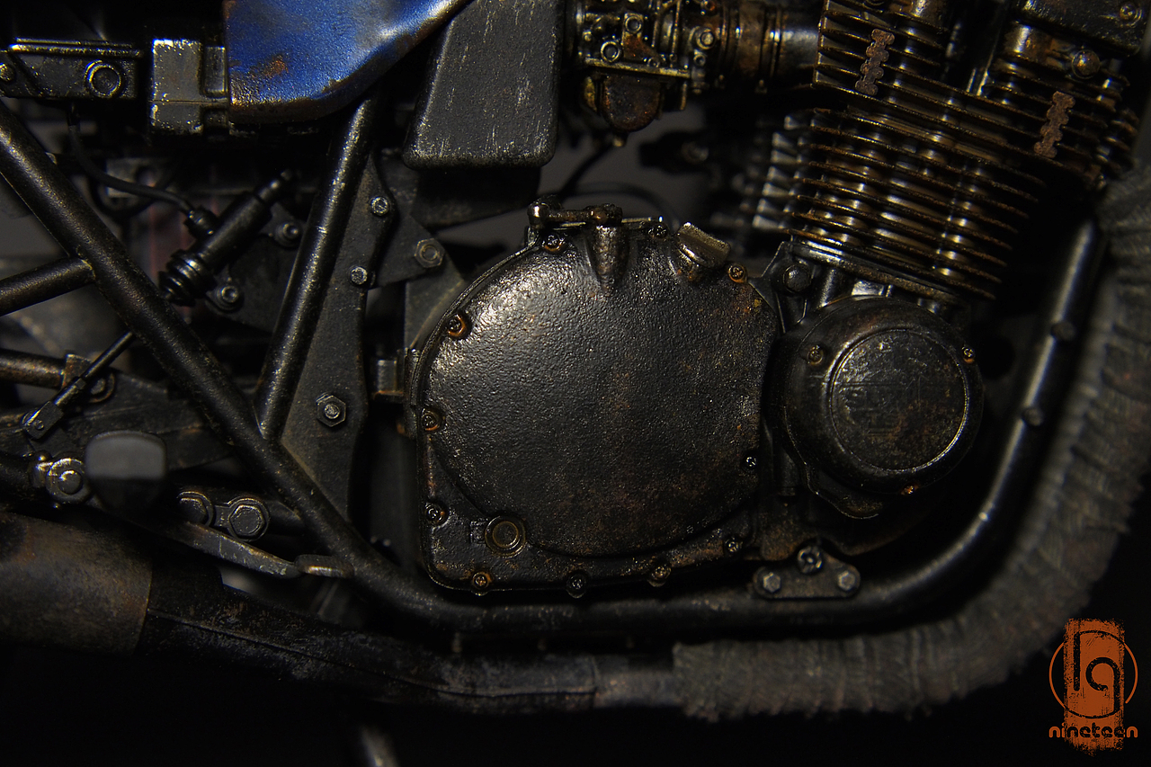 田宫1:6摩托模型 废土风铃木GSX1100S刀（图ZMjI1MTE0MjIw） - 手办/模玩 - 站酷设计师Nineteen_19原创素材 - 站酷ZCOOL