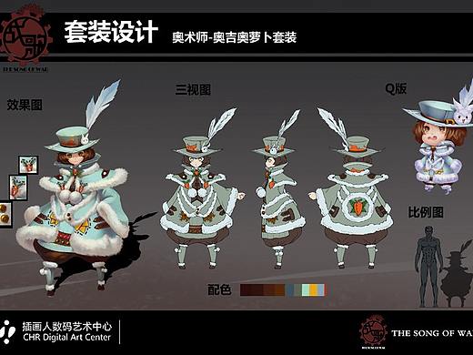 游戏原画-人物角色设计-奥吉奥套装设计