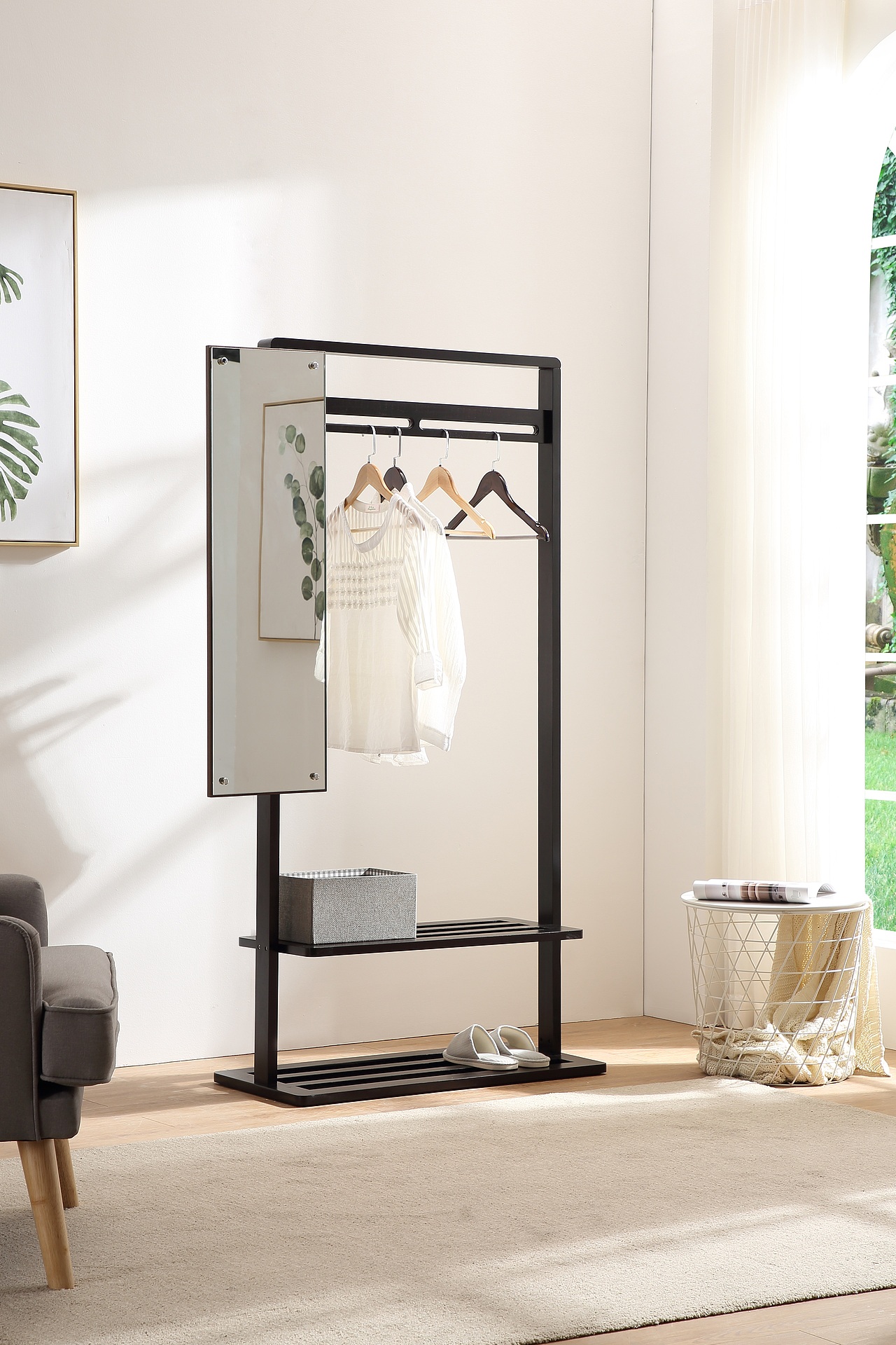 东莞家具拍摄东莞家具摄影东莞衣架柜现场拍摄图