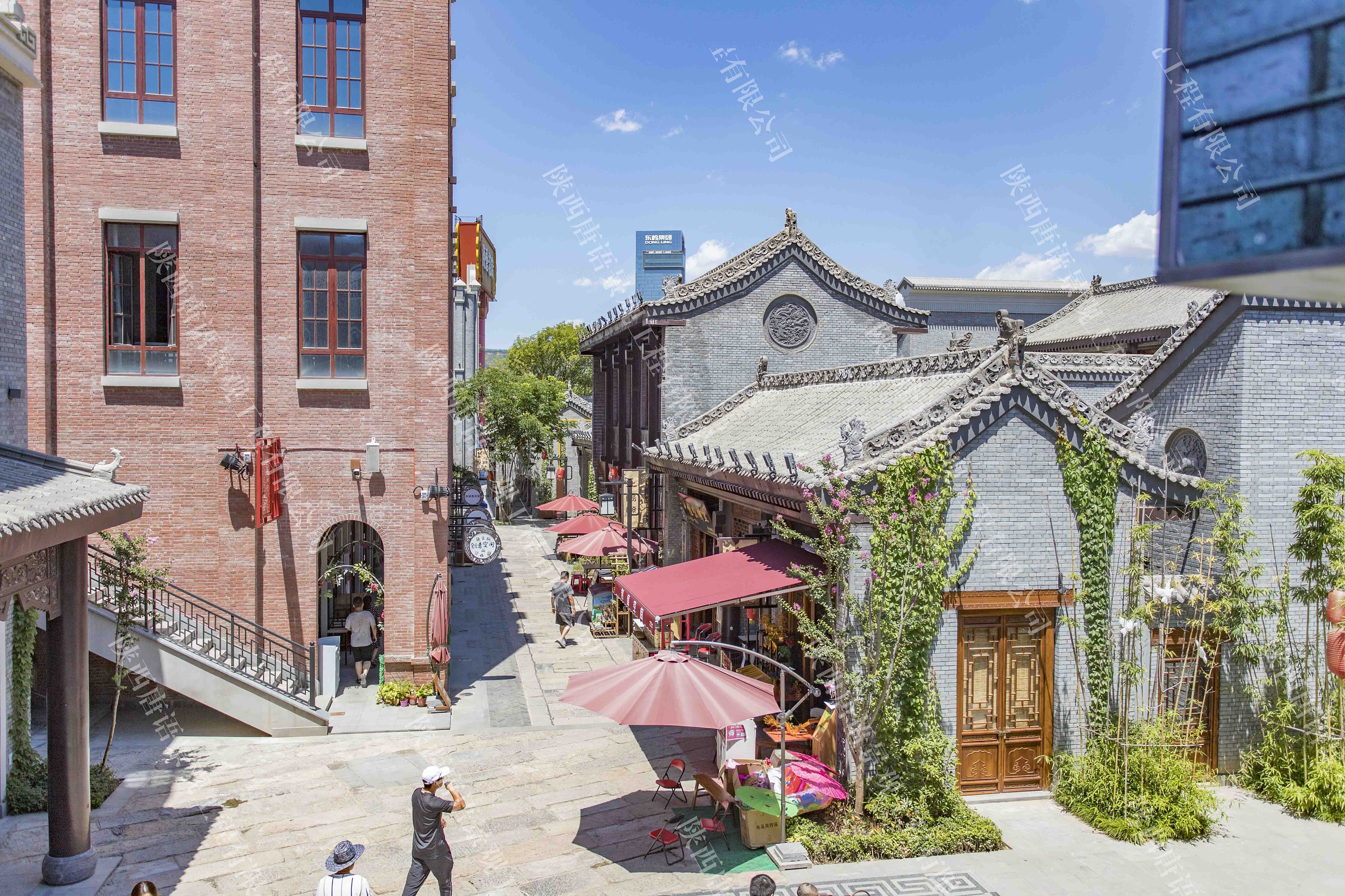 唐语砖雕古镇街景案例分享