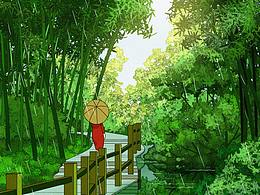 2020年度建业二十四节气插画海报