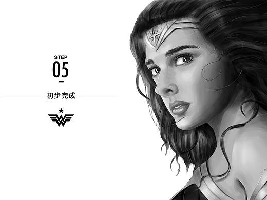 神奇女侠PS绘画练习&步骤