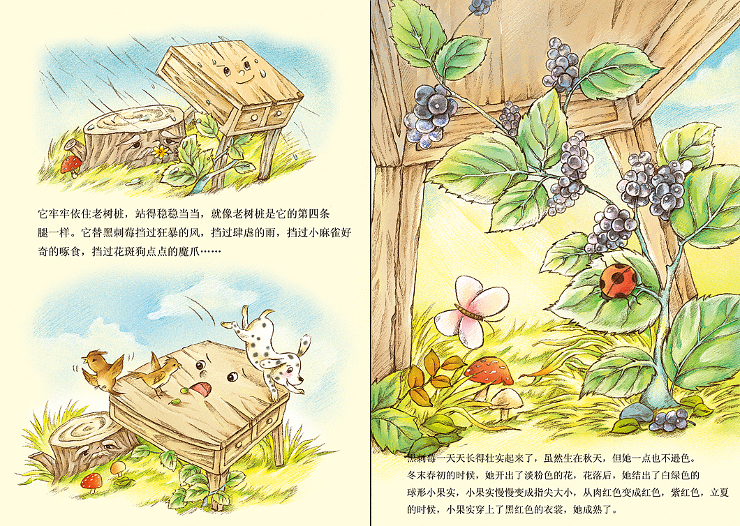 綠桌子（圖ZNjk5MzQ4NzI=） - 兒童插畫(huà) - 站酷設(shè)計(jì)師雨后彩紅1986原創(chuàng)素材 - 站酷ZCOOL