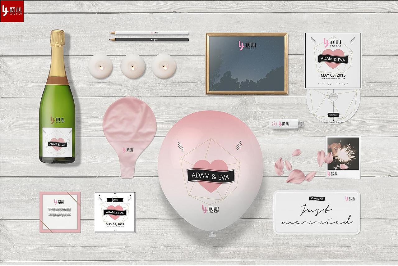 婚庆 品牌VI 初心（图ZMTY5NDg3NjI4） - 品牌 - 站酷设计师黑马的青春原创素材 - 站酷ZCOOL