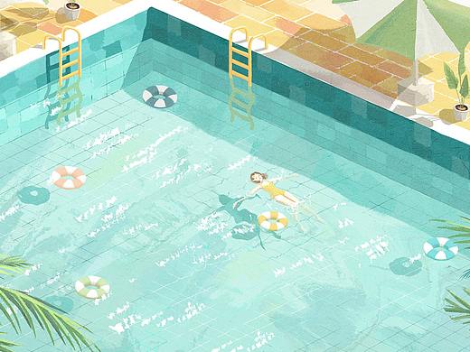 是夏天啊系列插画