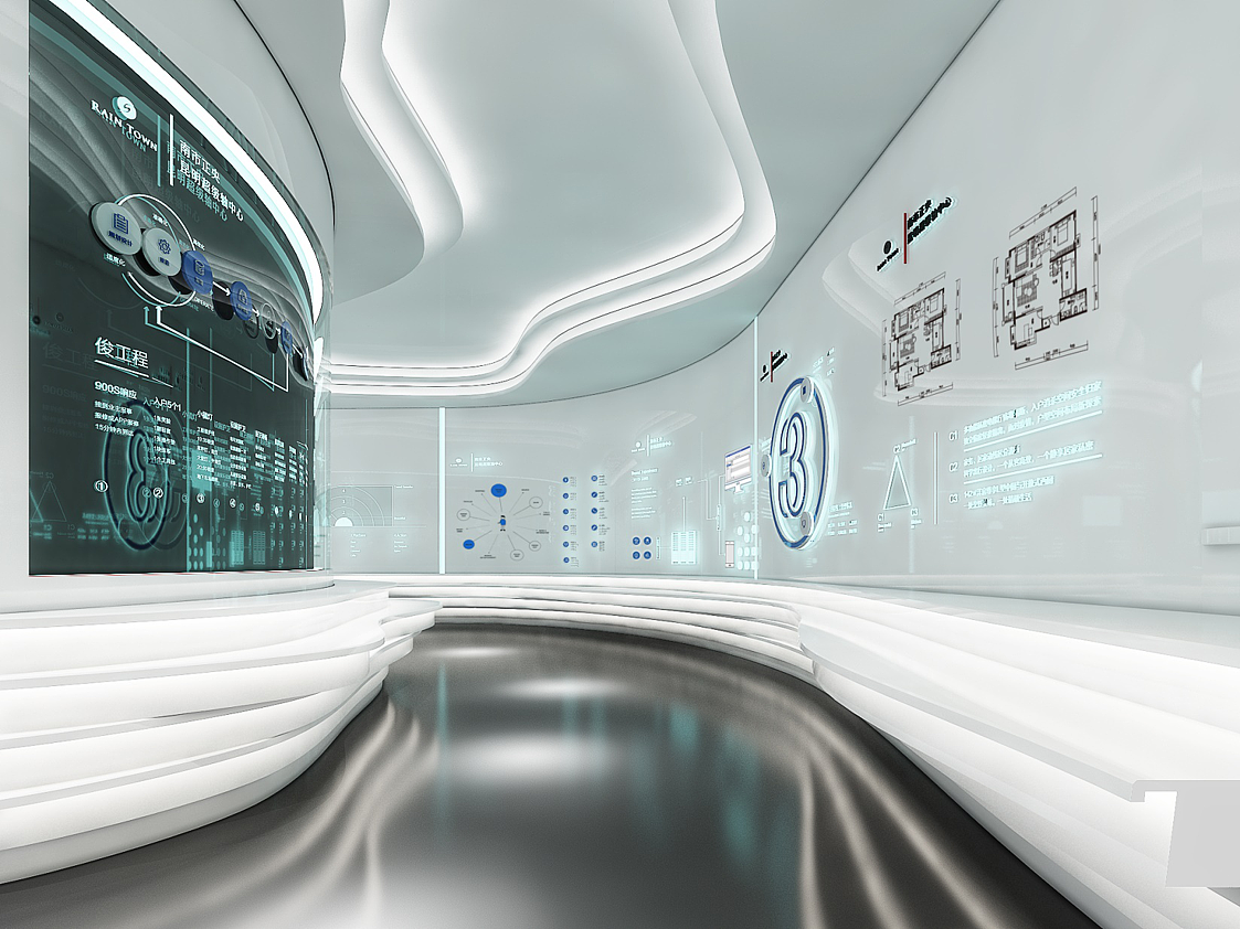 科技感空间|空间|展陈设计|cyancyan_原创作品-站酷zcool