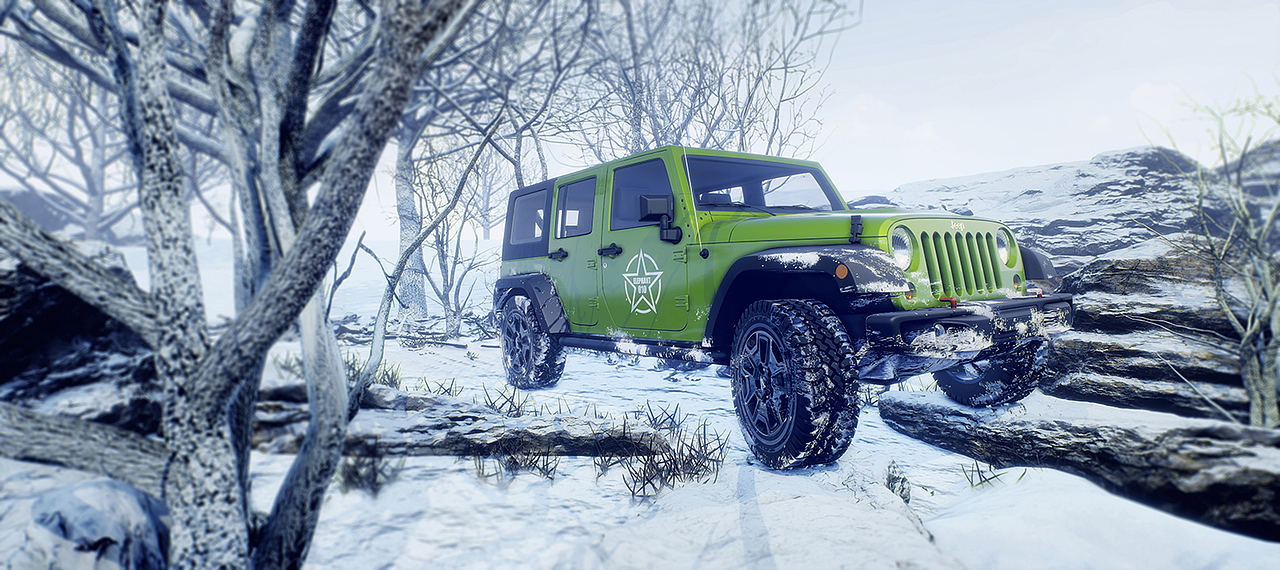 ue4汽車渲染——林海雪原（圖ZMjY0Nzg1Nzk2） - 機(jī)械/交通 - 站酷設(shè)計(jì)師埃里奮特原創(chuàng)素材 - 站酷ZCOOL