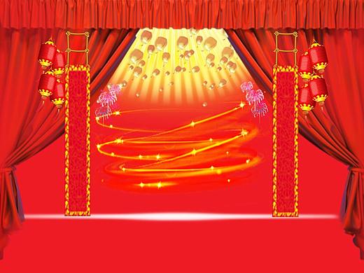 新春贺岁海报背景