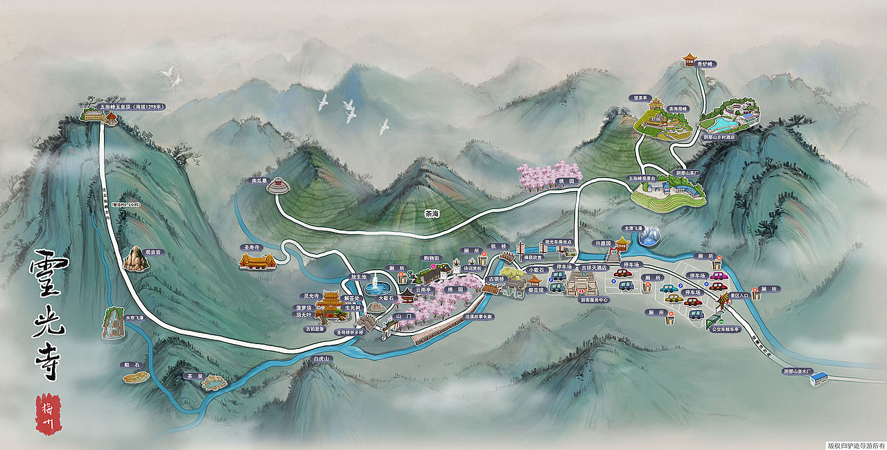 国风类手绘地图