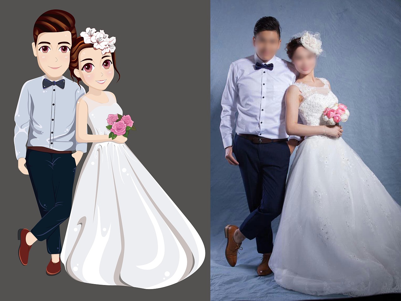 婚礼插画（图ZNjM4ODI3ODQ=） - 创作习作 - 站酷设计师焦羊SunShine原创素材 - 站酷ZCOOL