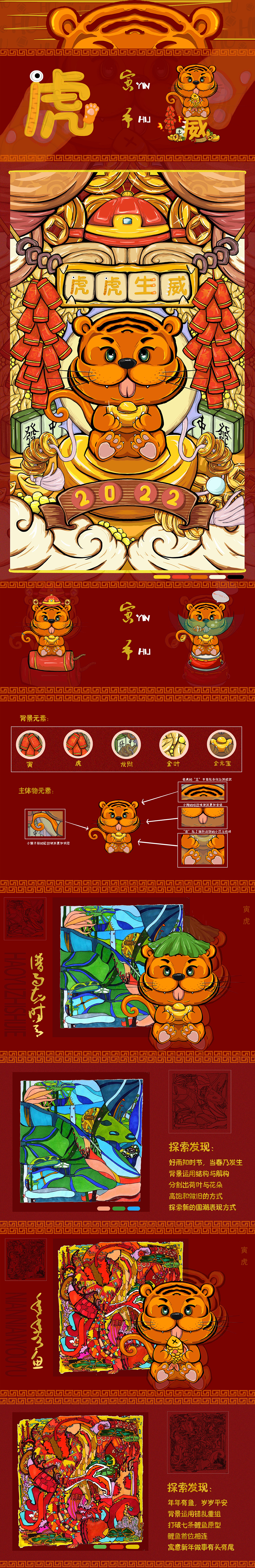 虎虎生威—《小威威》（图ZMjg3MDI4Njg0） - 商业插画 - 站酷设计师请叫我DDP原创素材 - 站酷ZCOOL