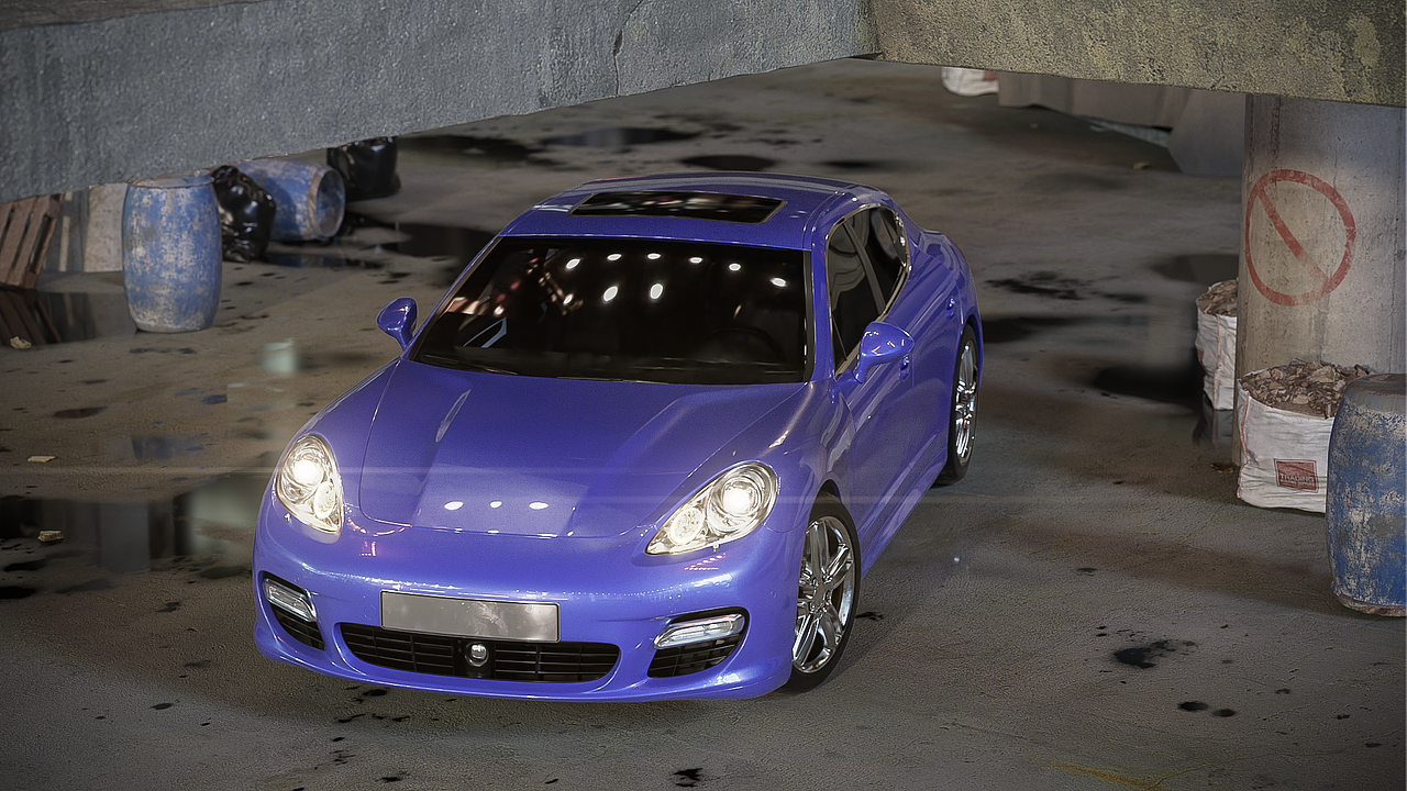 保时捷帕纳梅拉汽车渲染