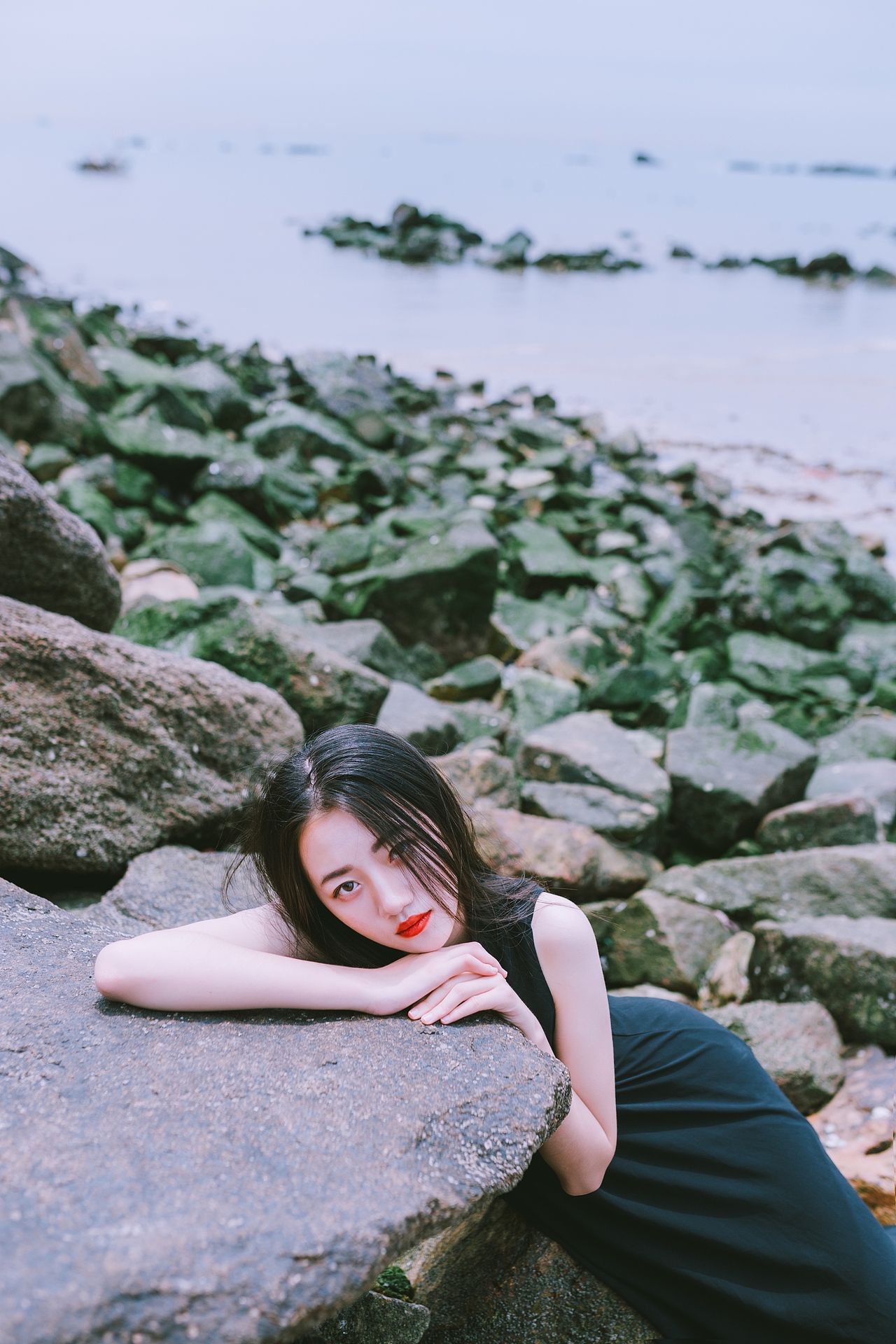 吹着海风 听浪拍打的声音