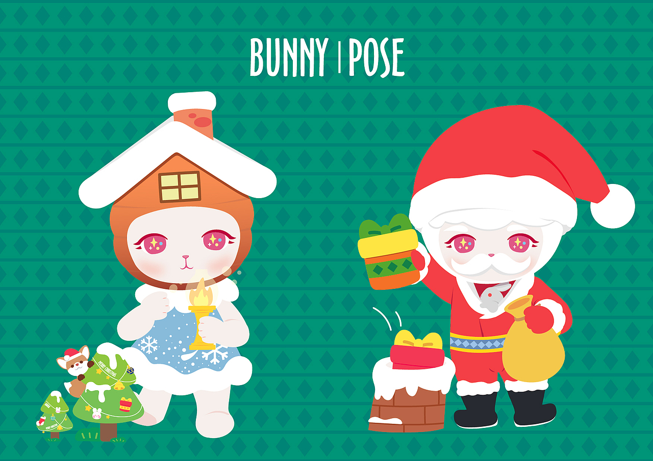 商插 | 泡泡玛特bunny图素绘制（图ZMjgwNTYwNzky） - 商业插画 - 站酷设计师碎片收容所原创素材 - 站酷ZCOOL