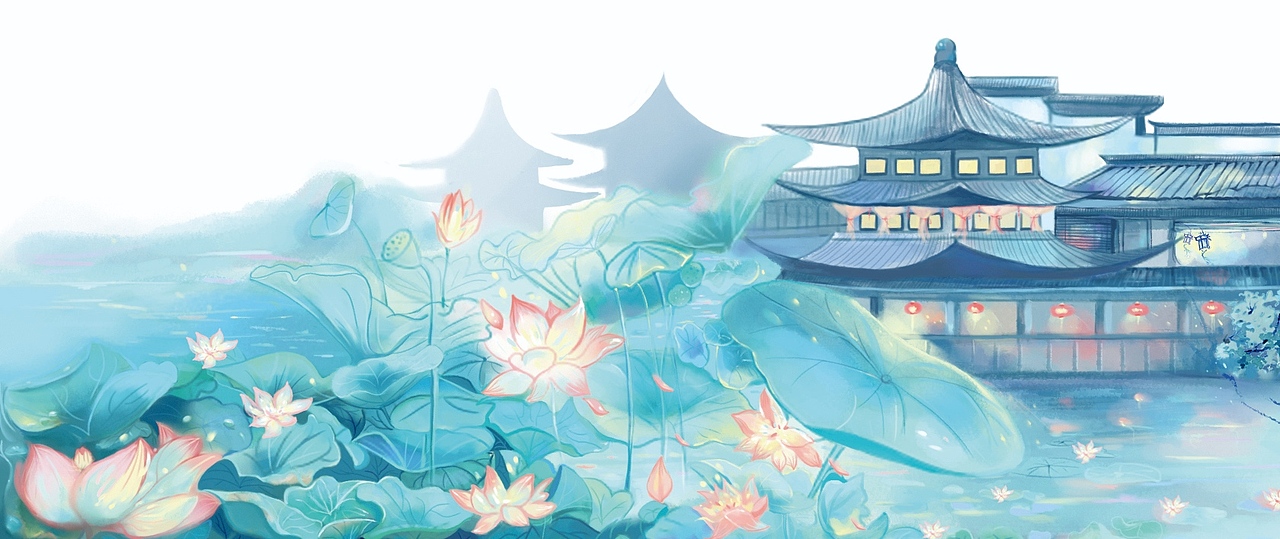 南京夫子庙古风插画你们喜欢我的这种风格吗