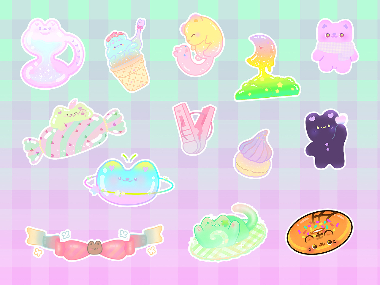 原创卡通贴纸设计