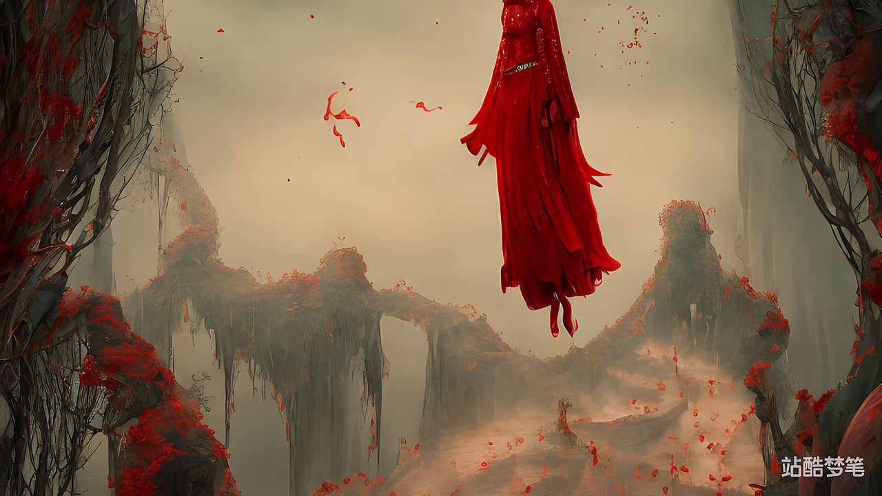 AI绘画,中式恐怖概念#站酷梦笔#