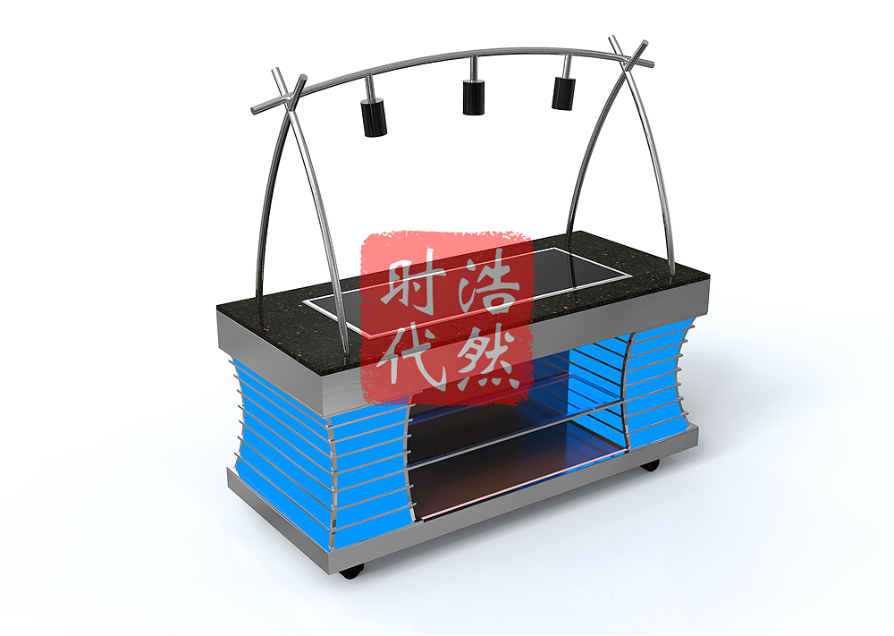 宴会厅餐厅折叠布菲台自助餐台效果图及图片