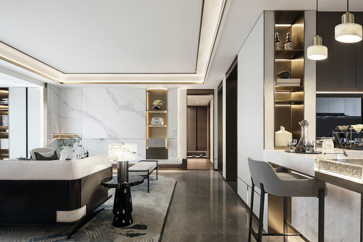 简洁+新中式,超美的东方设计