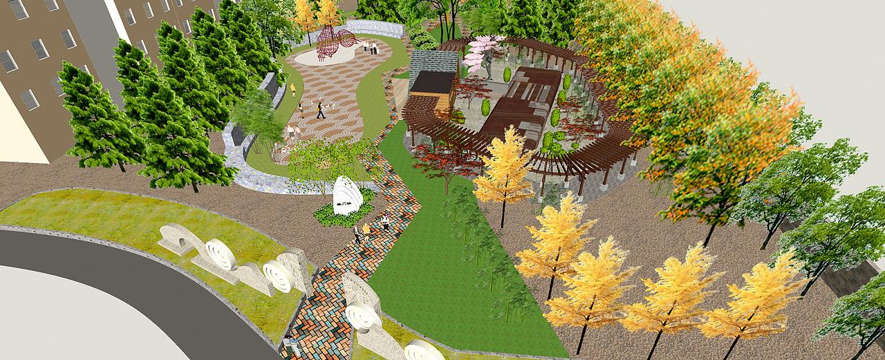 结云镇游戏社区设计——森林节点（图ZMTA0NTIzNTA4） - 景观设计 - 站酷设计师By瑞德原创素材 - 站酷ZCOOL