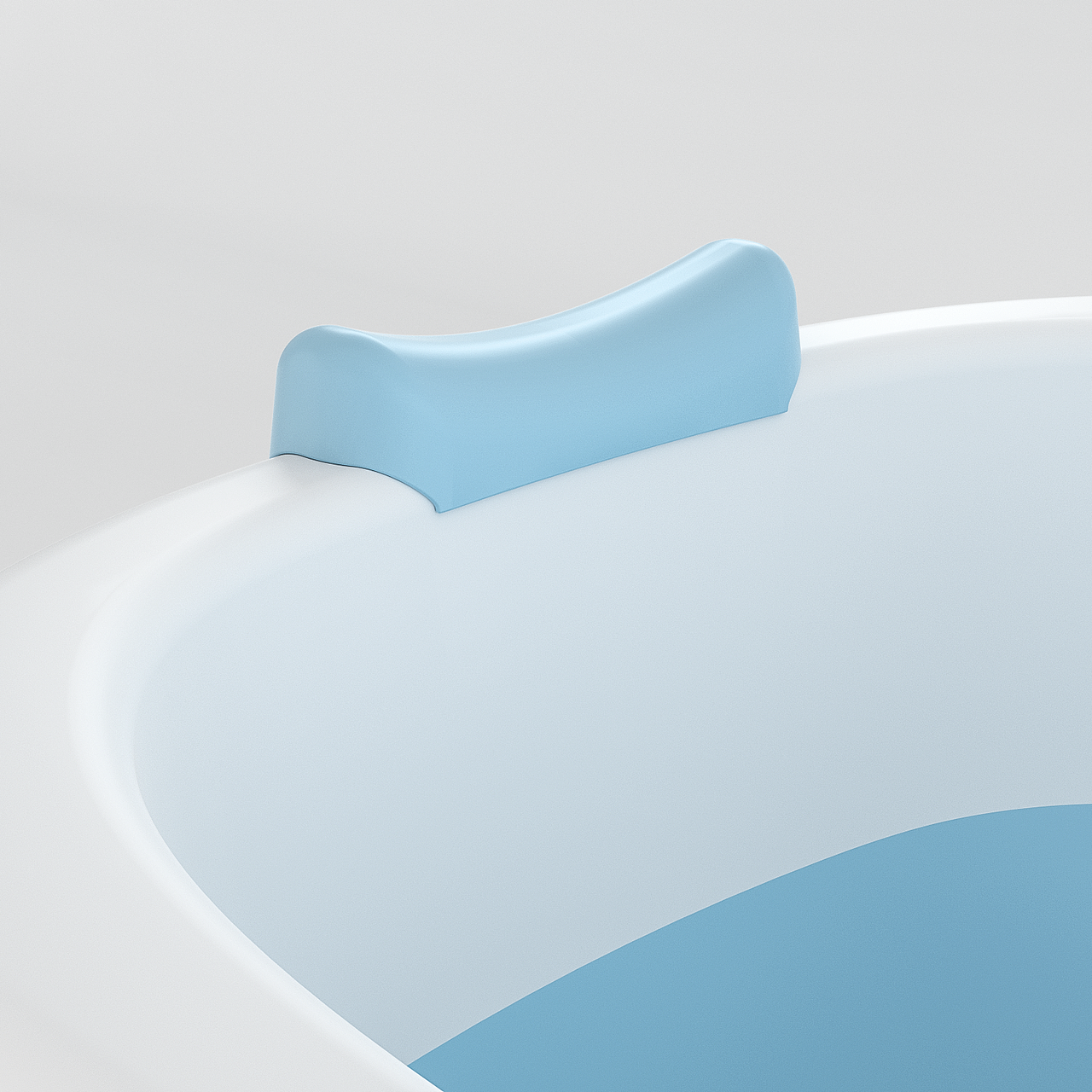 一款折叠泡澡桶建模以及白底渲染场景搭建渲染