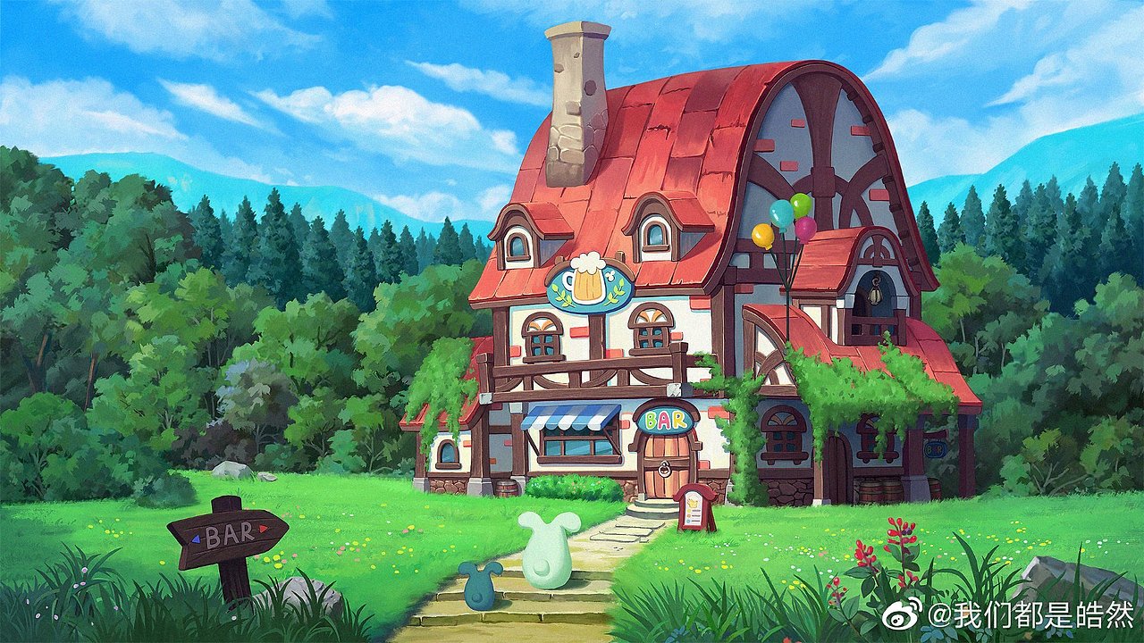 q版場景練習(xí)（圖ZMjI3Njk0NDk2） - 游戲原畫 - 站酷設(shè)計師我們都是皓然原創(chuàng)素材 - 站酷ZCOOL