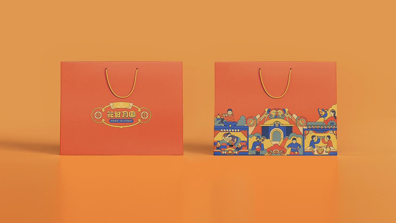 花好月圆-中秋礼盒品牌包装设计（图ZMjU3NzU5NjU2） - 包装 - 站酷设计师小葱花_00原创素材 - 站酷ZCOOL