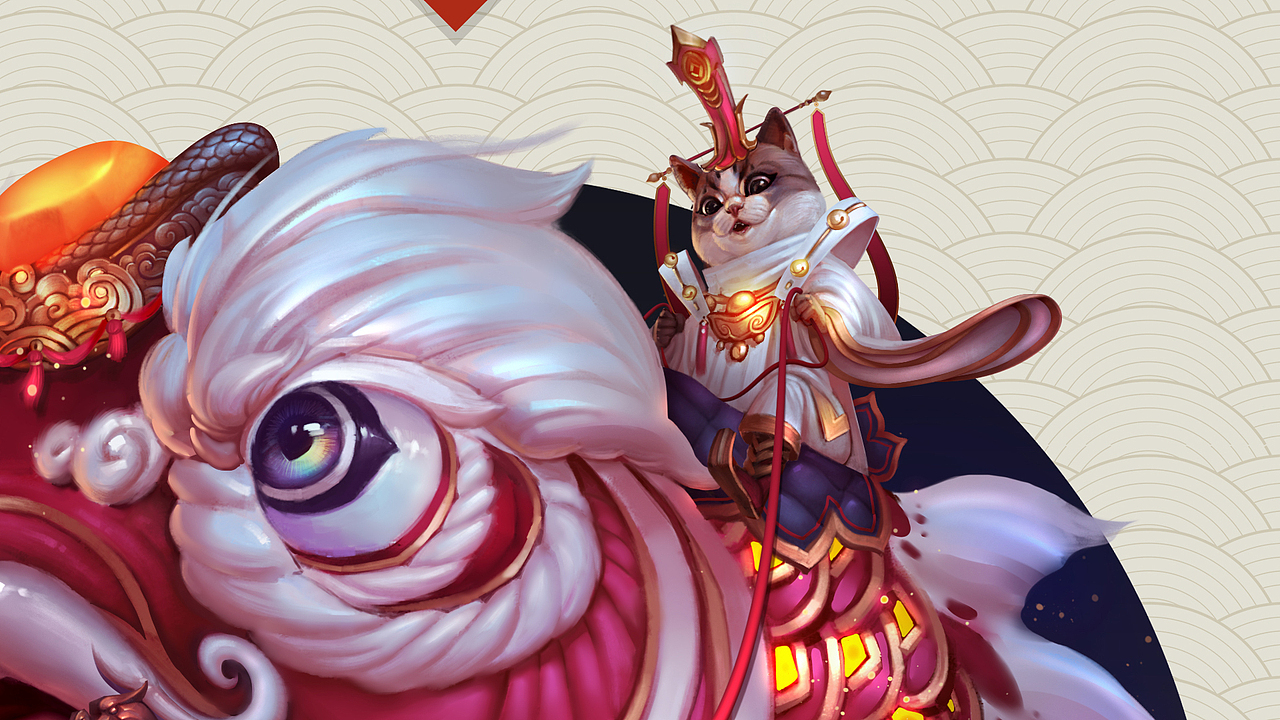 年年有鱼财神到 中式圣诞喵大人~（图ZNjU0MTQ4NDA=） - 创作习作 - 站酷设计师齐天大宋原创素材 - 站酷ZCOOL