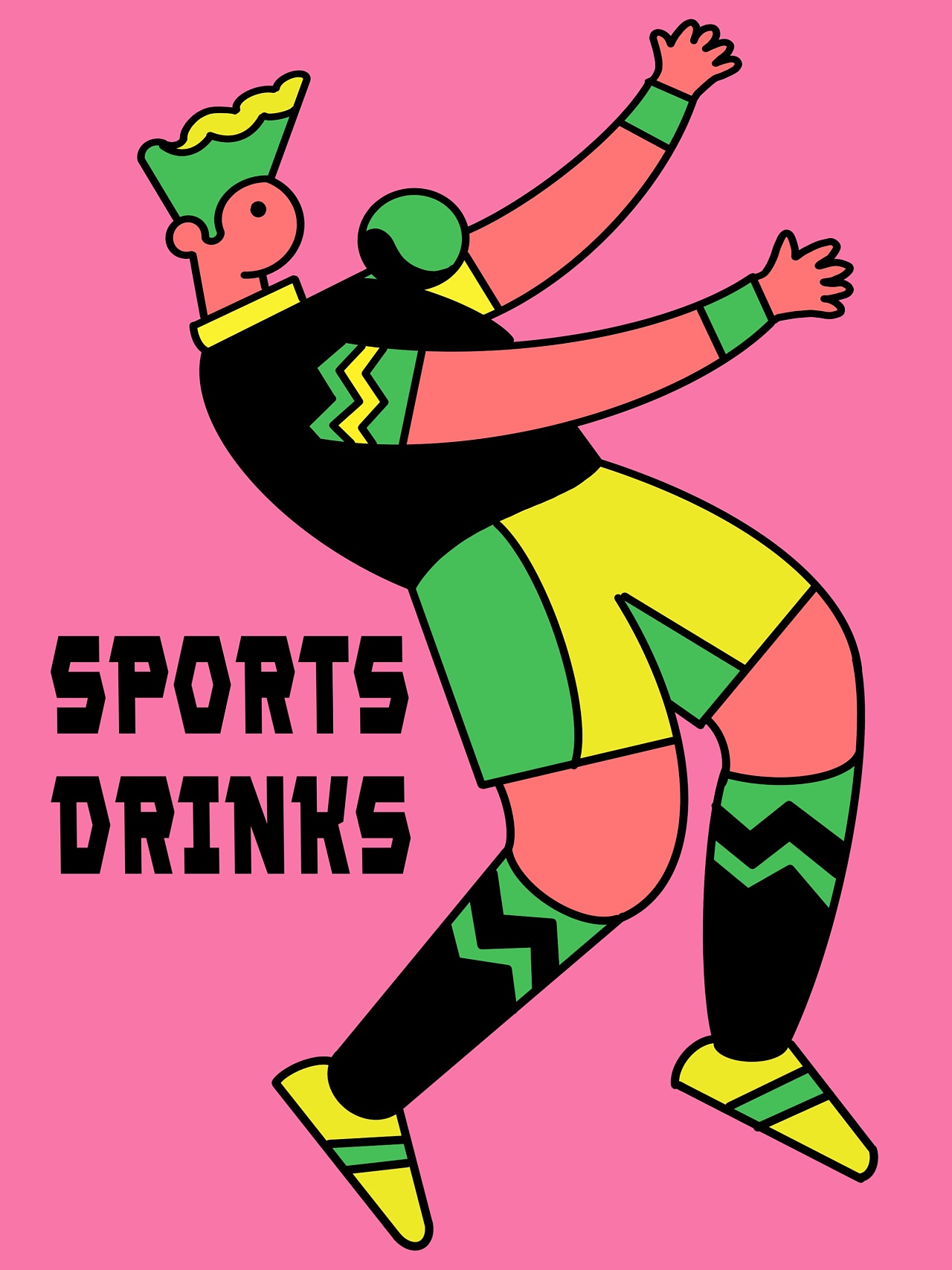 运动饮料插画