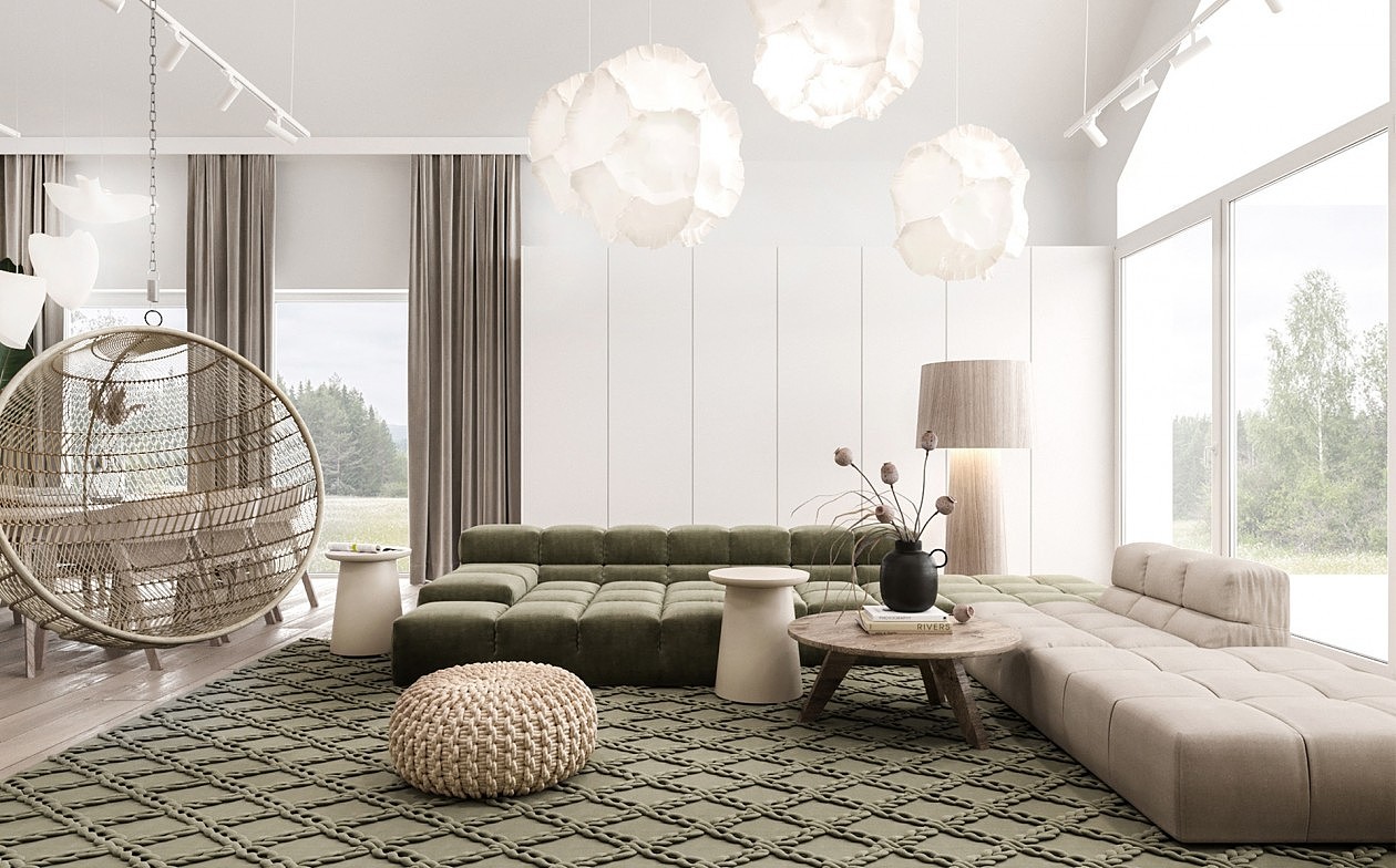 简洁白+绿色 满富自然活力,又优雅矜持。