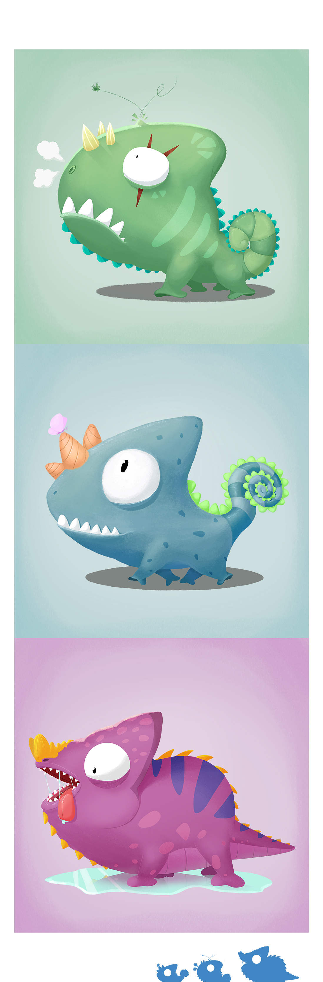 q版动物变色龙系列