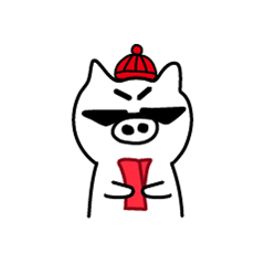 微信表情包设计【社会猪新年红包篇】