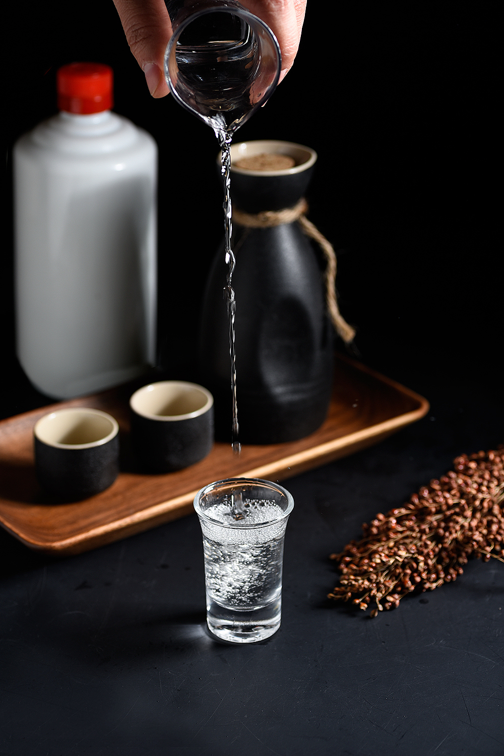 白酒拍摄