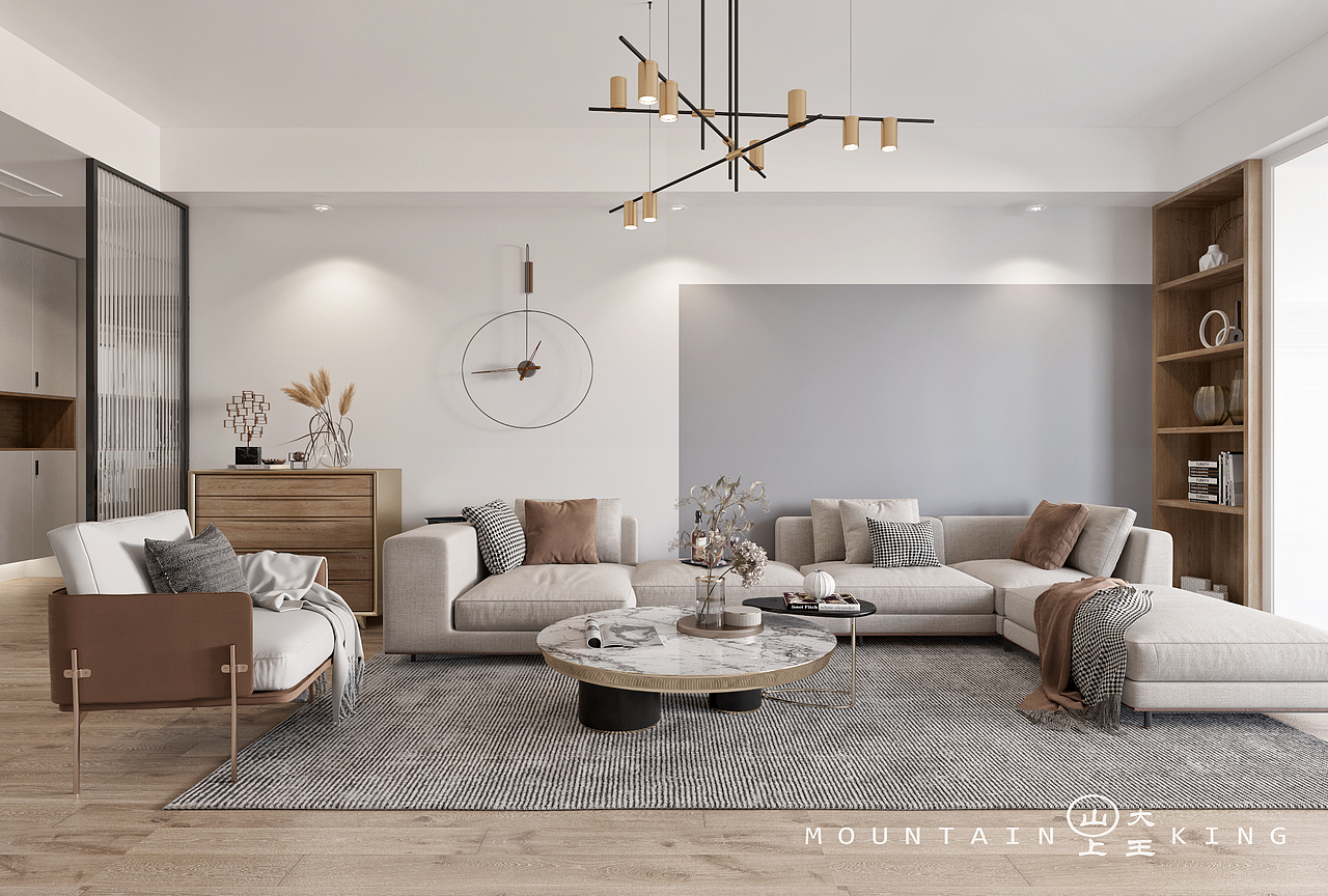 怀秋----现代风格（华润桃园里）（图ZMjQyNjY2MDIw） - 家装设计 - 站酷设计师设计师天亮原创素材 - 站酷ZCOOL