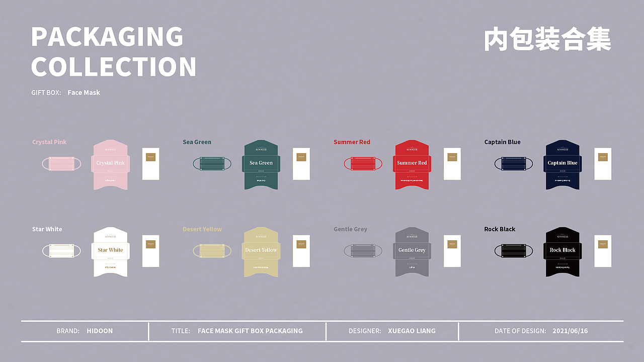HIDOON口罩礼品盒 FACE MASK × GIFT BOX（图ZMjk0OTg3MDYw） - 包装 - 站酷设计师XUEGAOLIANG原创素材 - 站酷ZCOOL