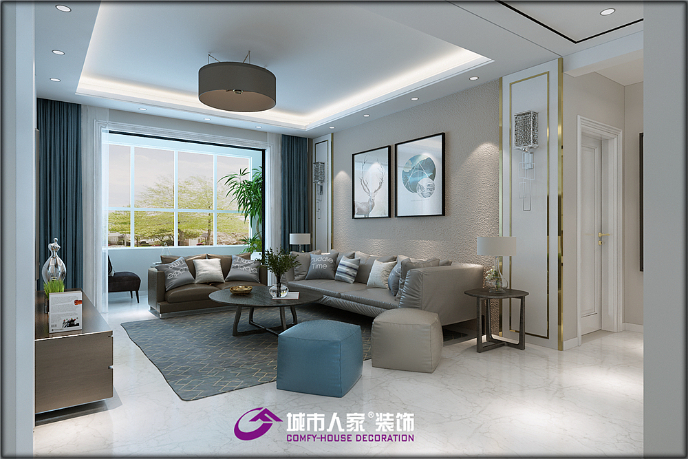 中海珑湾装修案例简约现代风格