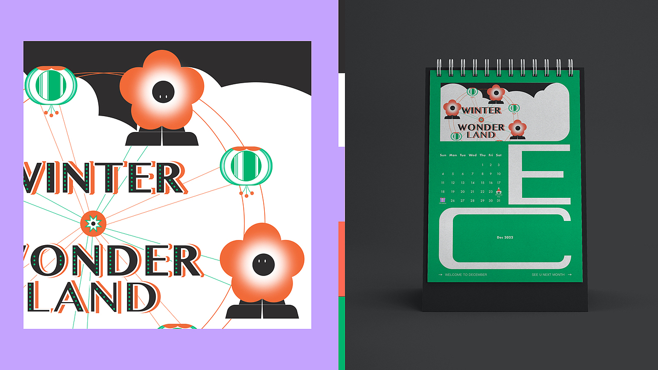 Hana Calendar 2022日历设计（图ZMjYzNzU2MDU2） - 创作习作 - 站酷设计师独眼章鱼原创素材 - 站酷ZCOOL