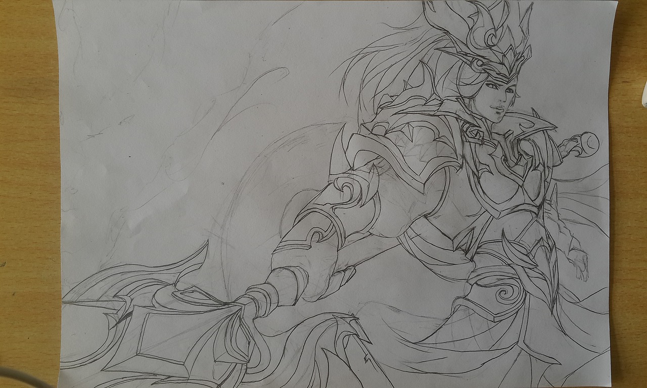 王者荣耀英雄手绘