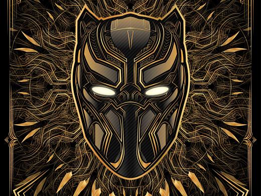 漫威影业《黑豹》Gold Poster