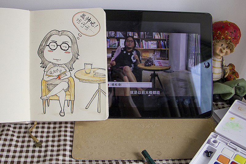 高晓松（图ZMzU4NzU4MDQ=） - 商业插画 - 站酷设计师猪小静原创素材 - 站酷ZCOOL