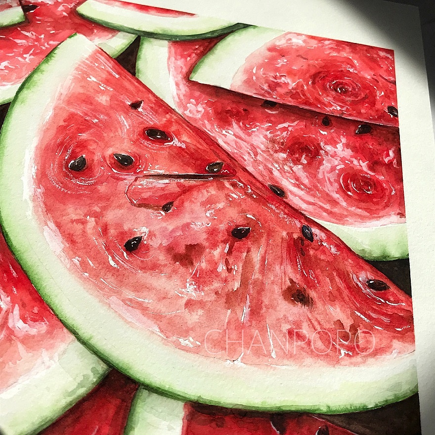 · watermelon（圖ZMTY5NzY1Mzk2） - 創(chuàng)作習作 - 站酷設計師POPOCHAN_原創(chuàng)素材 - 站酷ZCOOL