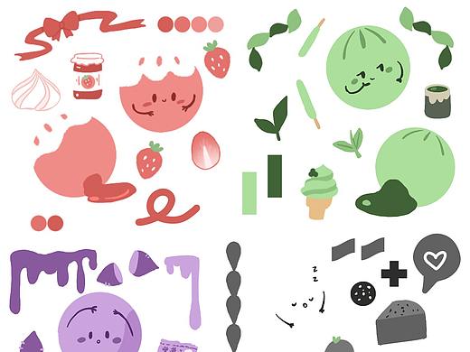 做一碗五彩元宵吧（個(gè)人主頁-ZNTgzNzQ3MTI=） - 圖案 - 站酷設(shè)計(jì)師小太陽222原創(chuàng)素材 - 站酷ZCOOL