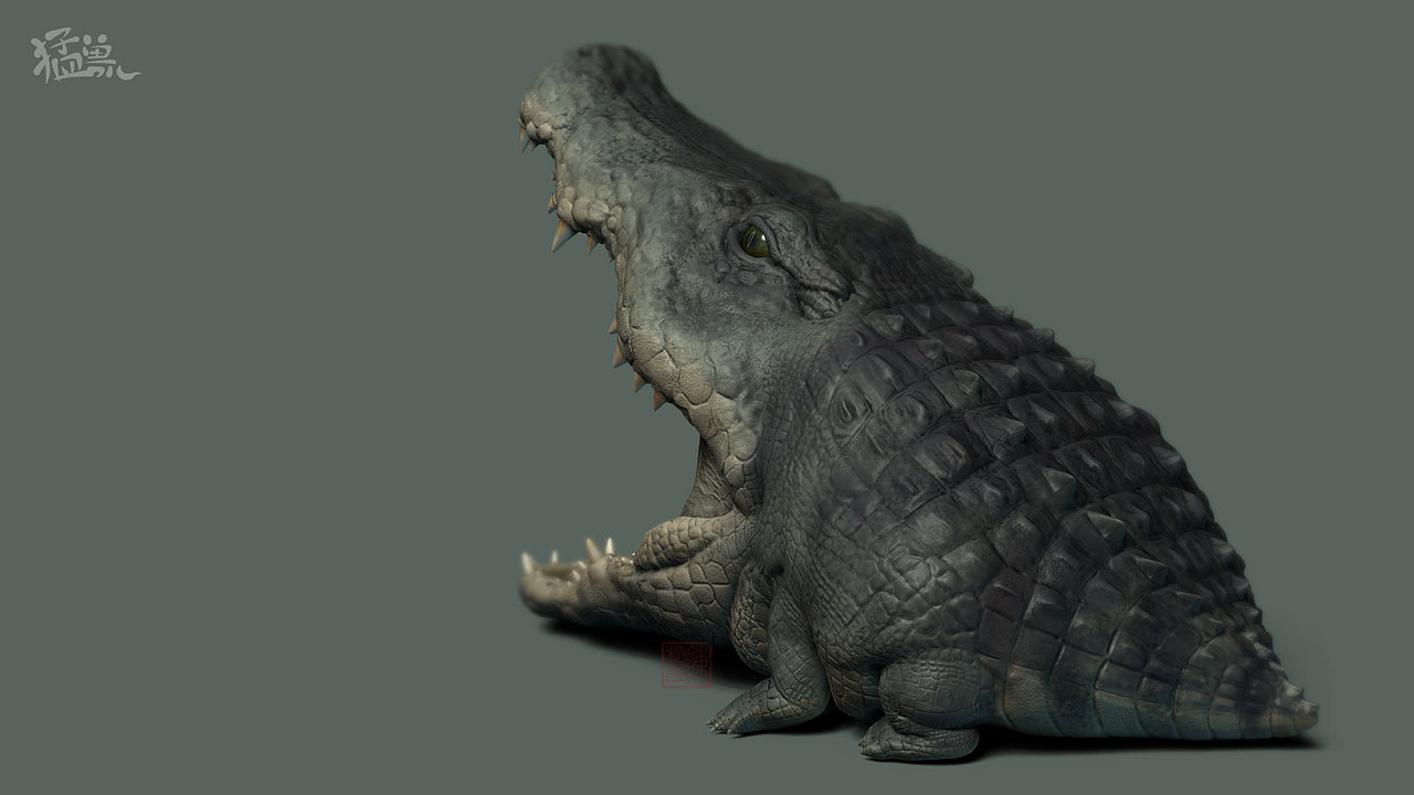 猛獸兒-鱷魚（圖ZMjk2MjU5Njg4） - 人物/生物 - 站酷設計師azazaal原創(chuàng)素材 - 站酷ZCOOL
