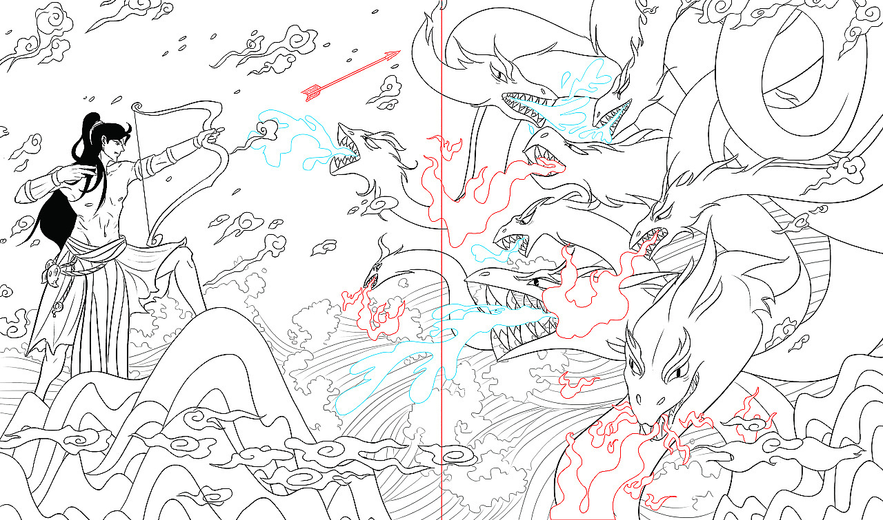 有声读物-中国神话故事宣传海报（图ZMTQ0ODAzNTY4） - 商业插画 - 站酷设计师南LJN原创素材 - 站酷ZCOOL