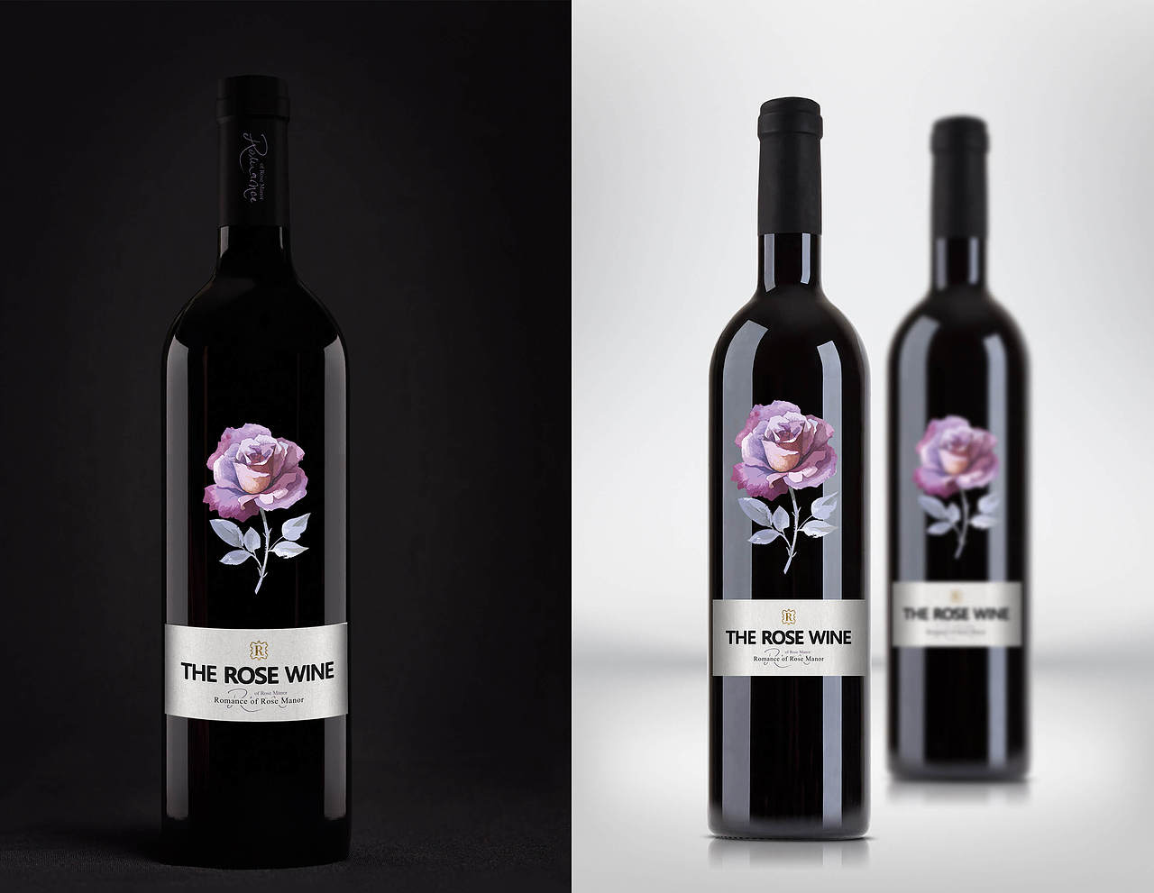 玫瑰红酒初期设计
